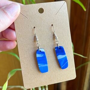 Blue & White Earrings